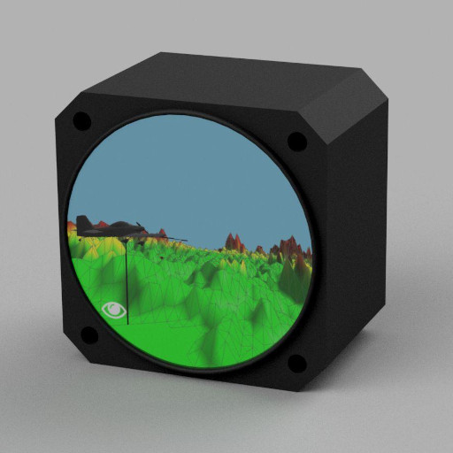 RB-01 open-source Primary Flight Display with 3D synthetic vision and engine monitoring